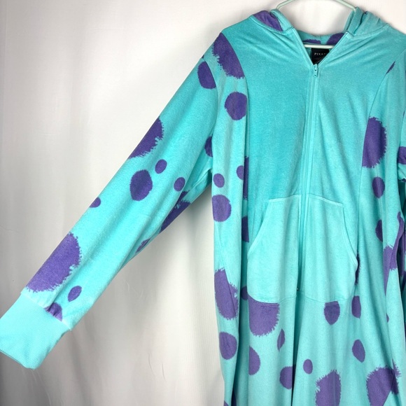 Pixar x Torrid Monsters Inc Full Body Suit with horned Hood. Size 1/2 - Picture 8 of 16